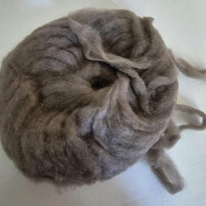 CRAZY Qiviut - Musk Ox 100% Sliver Pencil Roving spinning fiber 1 ounce image 3
