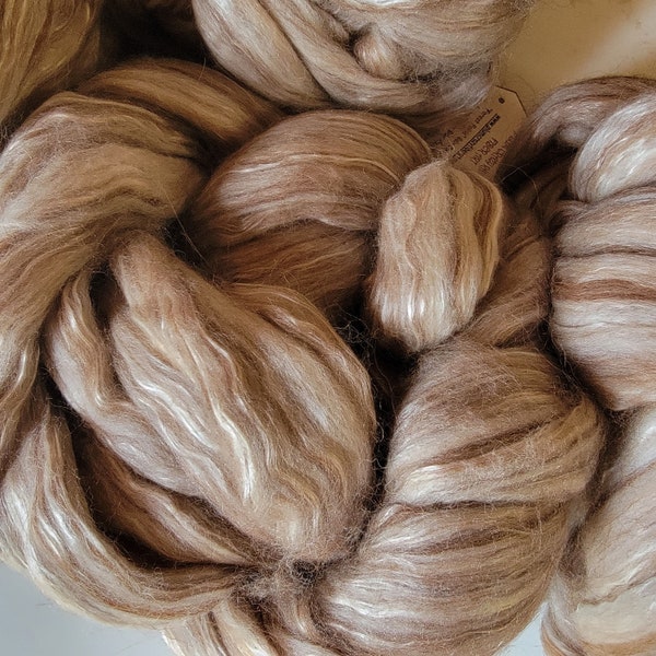 Forest Fairie Baby Camel Alpaca Silk Merino Top roving 112 gr 4 oz