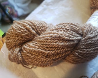 Handspun Baby Camel Yarn: Luxury Golden Worsted, 100 Yards 1.4 oz