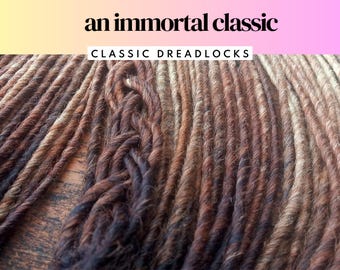 Ombre Synthetic Dreadlock Extensions: Brown to Blonde Double Ended Dreads