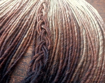 Ombre Synthetic Dreadlock Extensions: Brown to Blonde Double Ended Dreads