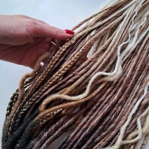 Ombre Synthetic Dreadlock Extensions: Black to Blonde Double Ended Dreads