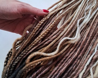 Ombre Synthetic Dreadlock Extensions: Black to Blonde Double Ended Dreads