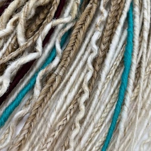 Ombre Beige to Blonde Synthetic Dreadlock Extensions: Double Ended DE Locs