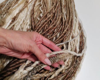 Ombre Brown Beige Synthetic Dreadlock Extensions - Double Ended DE Braids