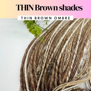 Synthetic Dreadlock Extensions Beige Pink Ombre White Blonde Double Ended Skinny Faux Dreads Braids Female DE Locs on Etsy