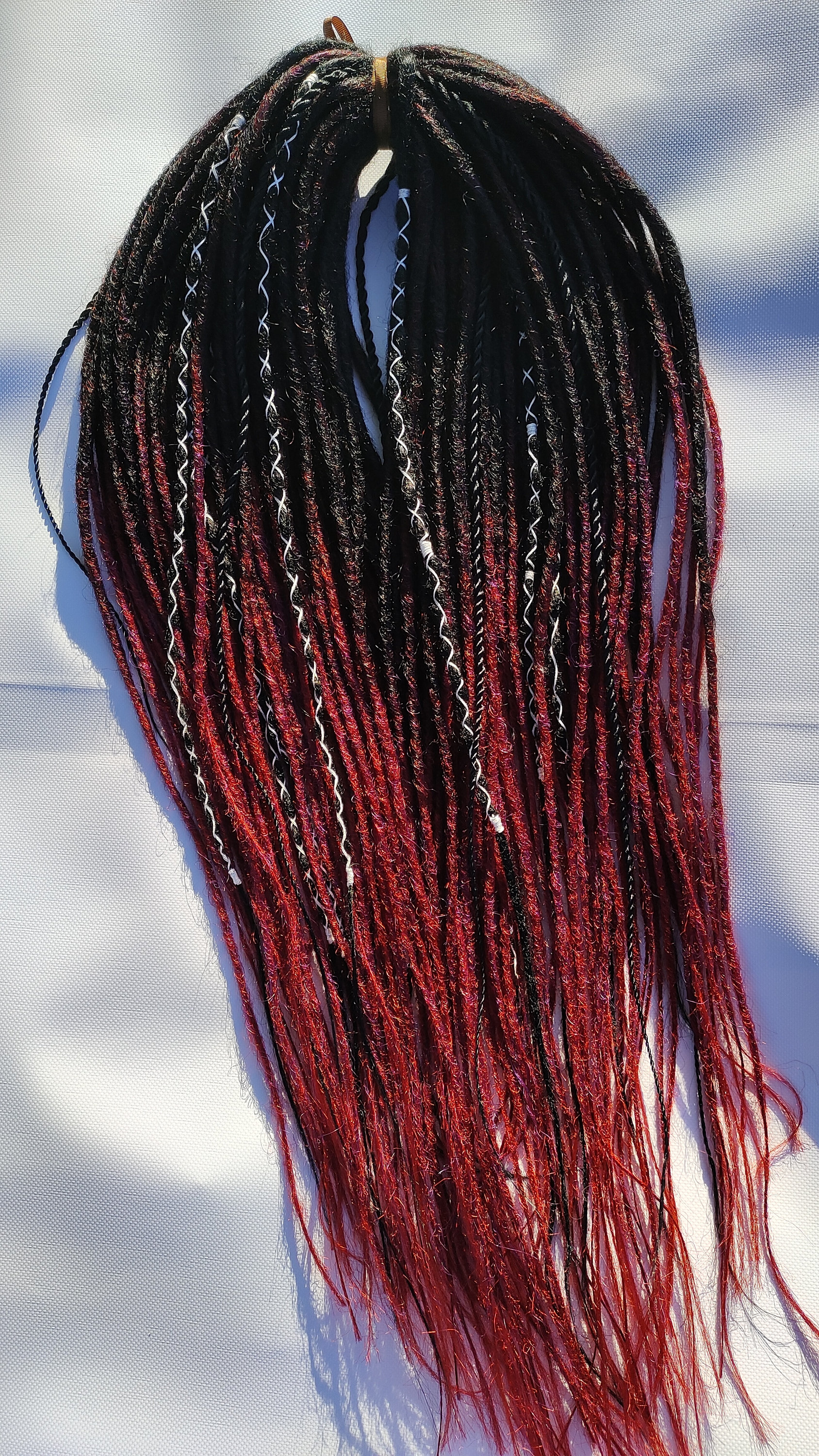 60 Knotty Ombre Dreads Dreadlocks Hair Extensions ?Blended blonde just hits different ? #dreadlocks #hair  main image 4