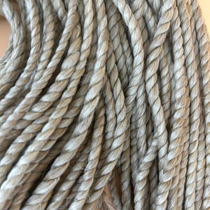 Beige to White Synthetic Dreadlock Extensions - Double Ended DE Locs