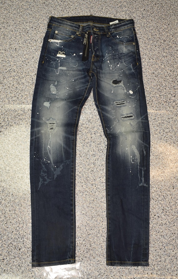 DSQUARED2 size44 DSQUARED2 Distressed Skinny Jeans 44 For Sale at 