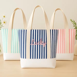 Personalisierte bestickte Tragetasche mit Namen - Personalisierte Brautjungfer Geschenk Tasche, Brautjungfer Geschenk für Junggesellinnenabschied, Hochzeitstasche, Geschenk für Sie