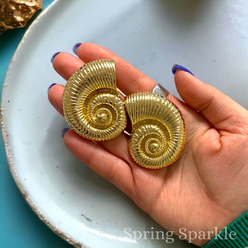 Seashell Earrings: Shell earrings, Sea Urchin, Beachy Vibes, Scalop Shell, Clam Shell, Cowrie shell, Seashell Necklace, Summer Jewelry image 5