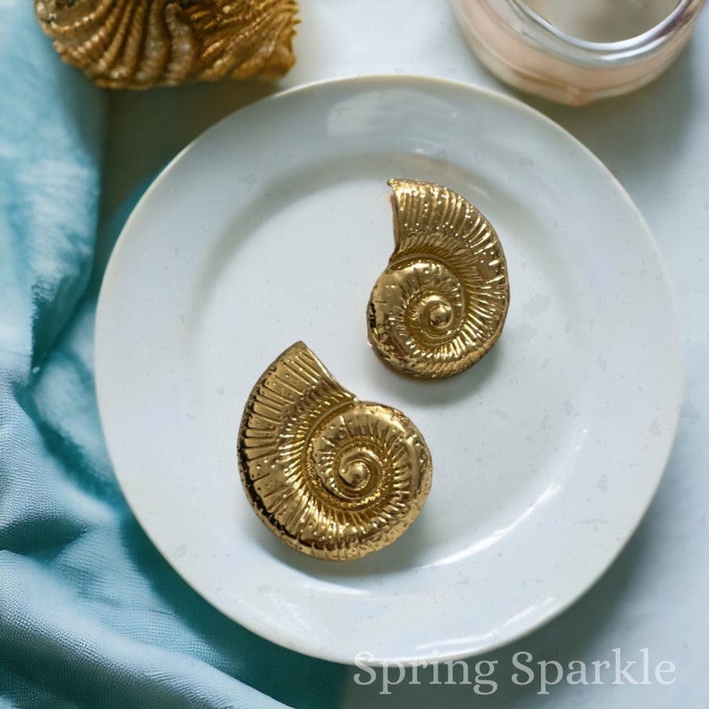 Seashell Earrings: Shell earrings, Sea Urchin, Beachy Vibes, Scalop Shell, Clam Shell, Cowrie shell, Seashell Necklace, Summer Jewelry Gold