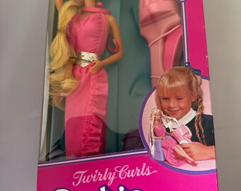 1983 Twirly Curls Barbie, nooit geopend