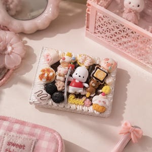 ポチャッコ風カードホルダー、かわいいデコデンハンドメイドフォトホルダー、彼女への誕生日プレゼント