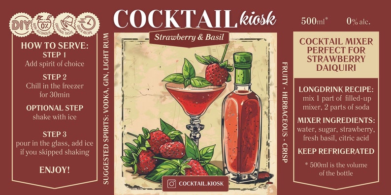 Tasting Set of 4 different Cocktail Pre-Mixers , Perfect for House Cocktail Party/Special Occasion serves 16-20 cocktails, 350ml each bottle zdjęcie 2