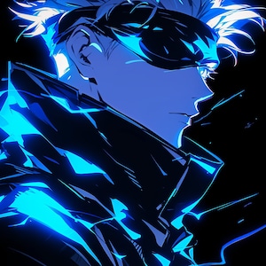 Gojo, Pack of 3, Gojo Satoru, Gojo Art, Gojo Satoru Art, Jujutsu Kaisen Art, Wallpaper Art, Digital Art, AI Art, Wall Art, Gojo 4K Wallpaper
