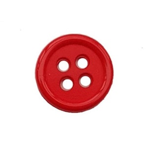 Retro plastic coloured butto 4 holes 12mm vintage sixties seventies image 6