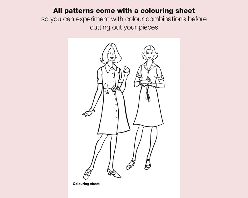 Sewing Pattern Jersey Button dress PDF download EU34-50 image 7