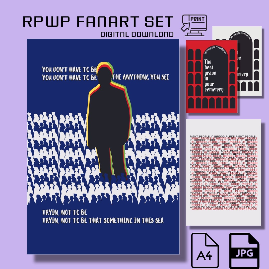 BTS RM Right Place Wrong Person Lyrics Poster Set RPWP Come Back to Me ...