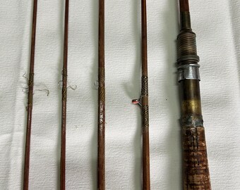 antique metal fly fishing rod Bamboo fly fishing rod