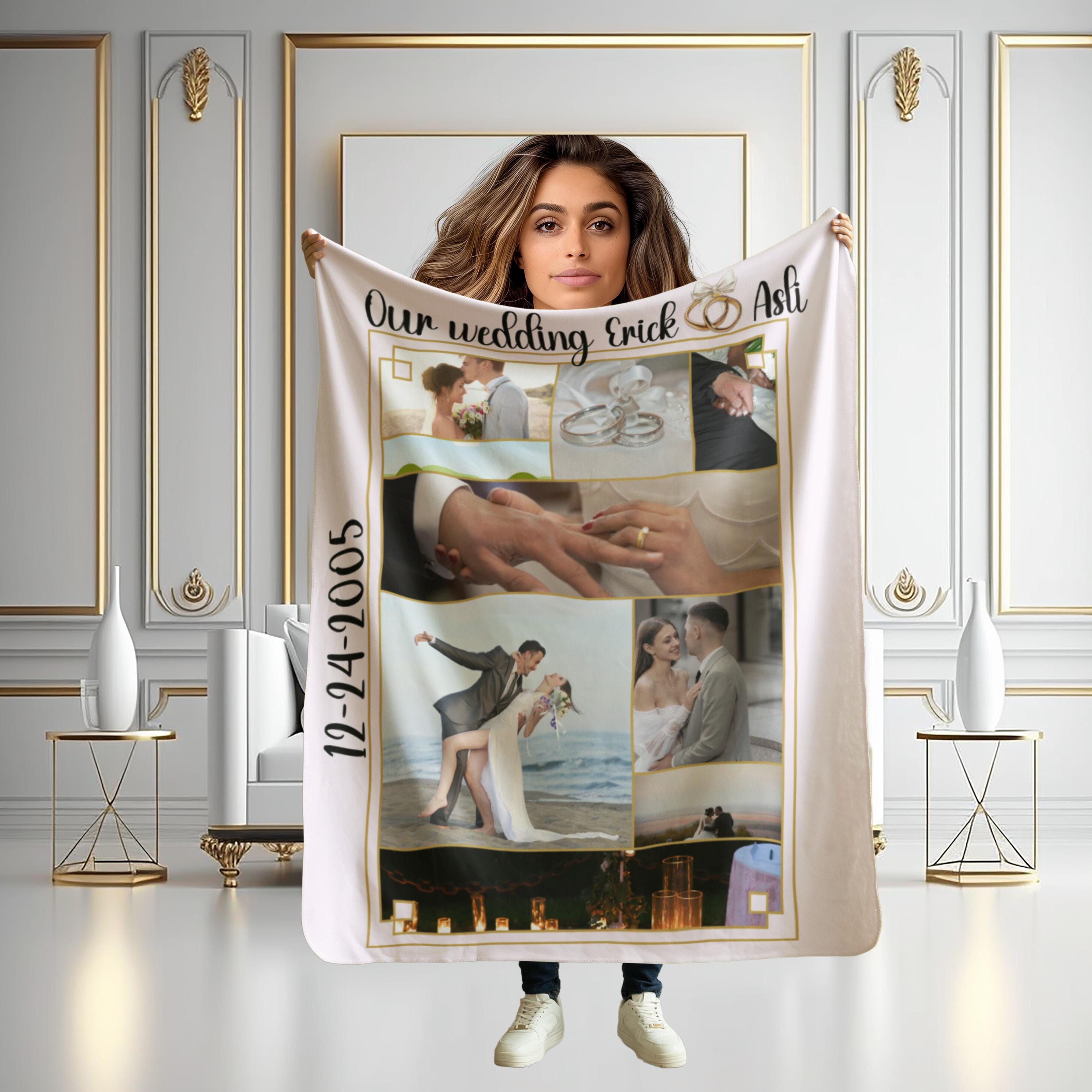 Customizable Photo Blanket Collage | Super Cozy Blanket | Personalized Gift for Families | Blanket With a Photo | Picture Collage Blanket