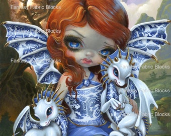 Jasmine Becket Griffith Blue Willow Dragonlings 5 x 7