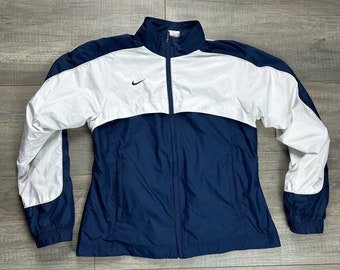 Nike Vintage Trackjacket Weiß Blau S