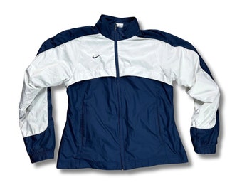 Nike Vintage Trackjacket Weiß Blau S