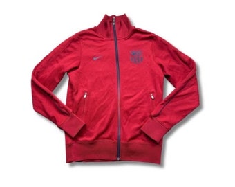 Vintage Nike Barcelona Trainingjacke Trackjacket Rot S