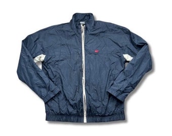 Vintage Nike Windbreaker Trackjacket Dunkelblau L