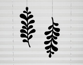Fensterdeko zum Aufhängen | Fensterbild Holz mit Blumen | Deko hängend | Fensterdeko hängend