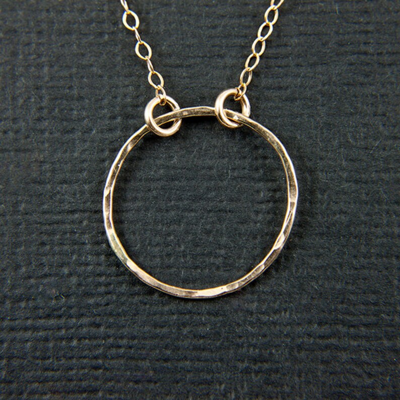 Eternal Promise Ring Necklace Promise Collection Circle Etsy