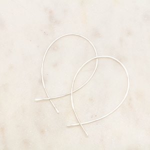 Twist Hoops: Handmade with Recycled Sterling Silver, 14k Gold Fill or 14k Rose Gold Fill image 5