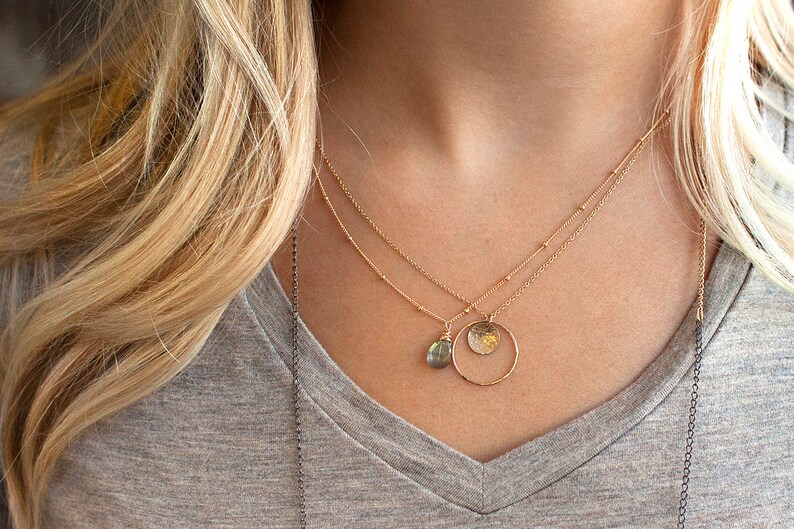 My Promise Ring Necklace Promise Collection Circle Etsy