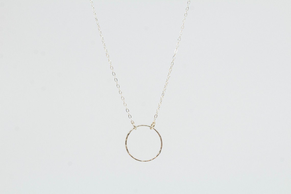 Eternal Promise Ring Necklace Promise Collection Circle Etsy