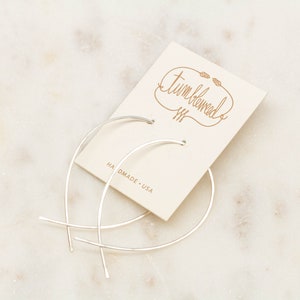 Twist Hoops: Handmade with Recycled Sterling Silver, 14k Gold Fill or 14k Rose Gold Fill image 4