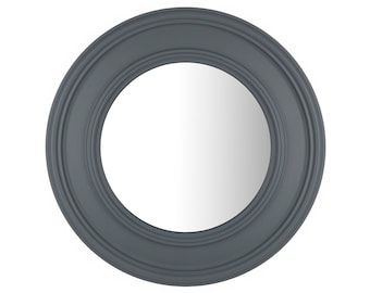 Dark grey - 60 cm- Colourful mirrors - Custom painted mirror - Round mirror - Eye-catching mirrors