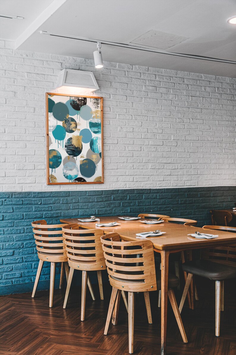 Abstract Art blue Rhapsody Etsy