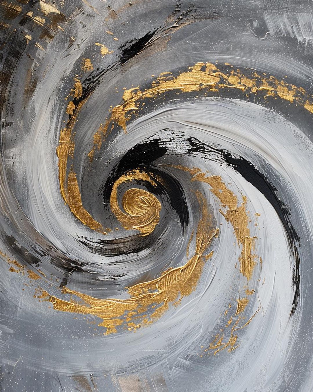 Abstract Art (the Golden Vortex) - Etsy