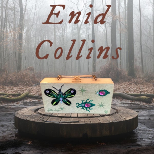 Enid Collins Original Box Bag Purse Titled Glitterbugs