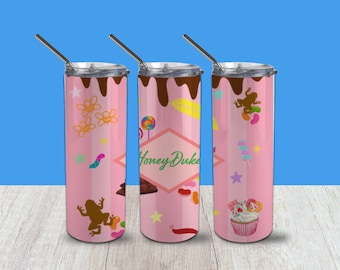 20oz Stainless Steel Skinny Tumbler, Wizard Inspired Tumbler, Magic Candy Shop Tumbler, Wizard World Tumbler, Travel Cup, Book Lovers Gift.