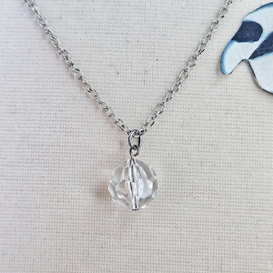 Phantom of the Opera Upcycled Necklace with Stage Used 14mm Acrylic Bead from the Chandelier