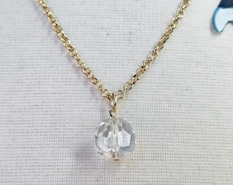 Phantom of the Opera Upcycled Necklace with Stage Used 14mm Acrylic Bead from the Chandelier