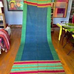 Large Waziristan antique man&#39;s shawl. Pakistan/Afghanistan - Early 20th century - Collector&#39;s piece.    Size : 3,60 x 1,10 m
