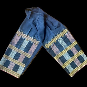 Old YAO Vietnam Woman&#39;s pants- 1950/60&#39;s . Sapa -North Vietnam-