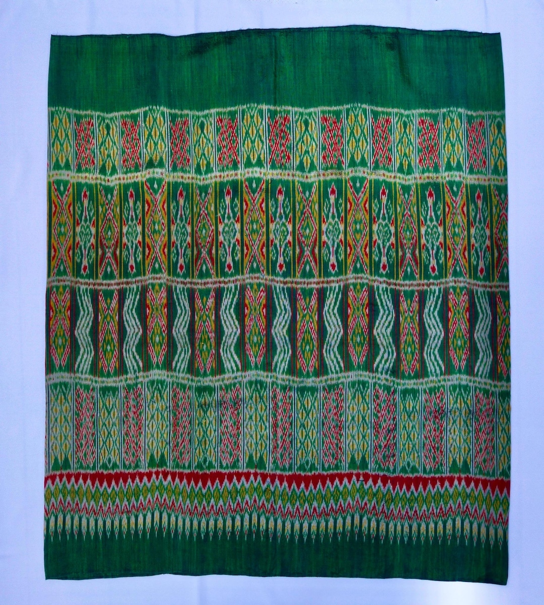 Issan Woman A Set of 2 Eastern THAILAND Old Ceremonial Woman's Sarongs/skirt -isarn ...