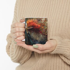 3D Fairy Mug, 11oz 15 oz Double Sided, Fairy in Wonderland, 3D Coffee Mug, Gift Mug, Colorful Mug, Coffee and Tee Mug, Spring Theme Mug image 8