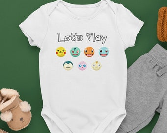 Let's Play Pokemon Baby Onesie / Toddler Shirt