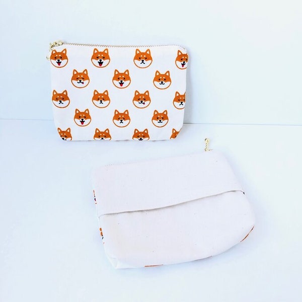 Canvas x Shiba Inu Pocket Tissue Pouch Dog