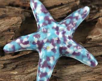 Faire une différence Une étoile de mer à la fois ... JELLY BEAN DELIGHT Fused Glass Starfish